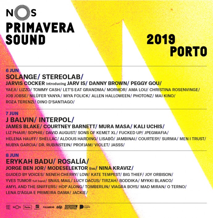 Solange, J Balvin, Erykah Badu, Interpol, Rosalía and Stereolab al NOS Primavera Sound 2019 line-up.